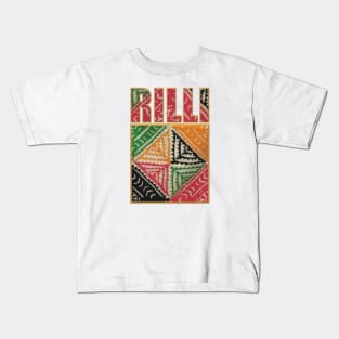 Rilli Quilt Pattern Kids T-Shirt